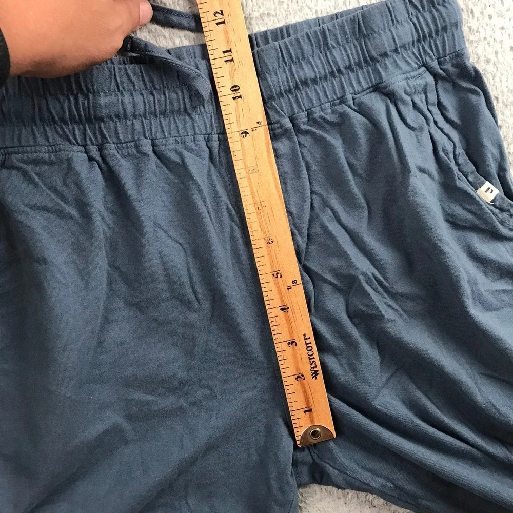 Pact Joggers Men M (30x26) Blue Organic Cotton Elastic Waist Drawstring Pockets